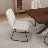 ZckyCine Expandable Dining Table Set for 6-8 People