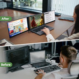 Blackview DCM8 Triple Laptop Screen Extender,15.6" 1080P FHD IPS Portable External Screen