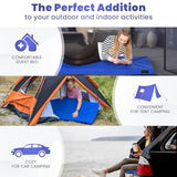 Hazli 3" Matrix AirCell Memory Foam Camping Mattress Pad - Roll Up Mattress for Adults - Portable Cot Sleeping Pad for Camping -Floor Mat or Bed Roll for Car, SUV - Single 75" x 30"