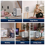 Jafanda Air Purifier for Home Bedroom 780sq ft, HEPA & Activated Carbon, Air Cleaner with Fragrance Sponge & Nightlight, Grey