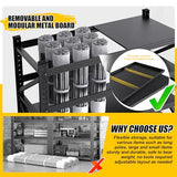 4 Set 5000LBS Heavy Duty Storage Shelves, Adjustable Garage Shelving Unit