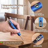 Laminate Wood Floor Repair Kit, Wax Melting Tool with Display, Hard Wax Filler, Marker Pen, for Floor, Furniture, Countertop & Tile Repair, Blue