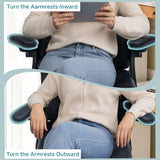 400lbs Ergonomic Executive Office Chair, High Back PU Leather Home Desk Chair with 3D Flip Armrests, Lumbar Support, Pocket Spring Cushion, Swivel Rolling Big and Tall Chair for Home Office Gaming