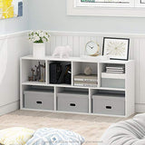 Furinno LUDER Book Shelf, 7-Cube Bookshelf, Bookcase with Open Shelves