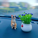 Fun Cat Car Decorations - Rear View Mirror Ornament & Interior Accessories