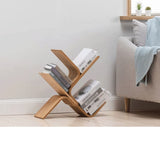 DDYYDS Tree-Shaped Bookshelf and Storage Shelf Solid Wood Floor Multi-Layer Narrow Bookcase Wall