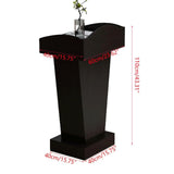 Portable Minimalist Wood Lectern - Adjustable Podium for Teachers & Conferences Open Storage Design Perfect for Presentations & Events