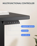 79x32 Inch Electric Large Standing Desk for Home & Office, Spacious Splice Board Desk with Cable Management & Organizer, Cup Holder & Hook