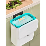 SKJFODVC Kitchen Wall-Mounted Trash Can Toilet Door Suspension Hanging Paper Basket Classification Storage Bin