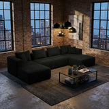Novilla 141" Modular Sectional Sofa, U Shape Family Size Sectional Couch, Modern Cloud Design with Smarts Coil® Support