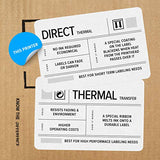Direct Thermal Desktop Monochrome Printer Print Width of 2 in USB Connectivity