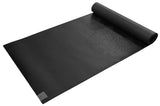 Gaiam Exercise & Fitness Mat - Premium Dry-Grip Thick Non Slip for Hot Yoga, Pilates & Floor Workouts (68"L x 24"W x 5mm) - Black Gaiam