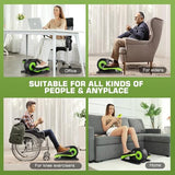 ANCHEER Under Desk Elliptical Machine - Quiet Pedal Exerciser for Seniors, Office & Home, Low-Impact Seated Leg Workout Equipment, Smart LCD Display, Remote Control(Black/Green)