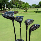 PGM Men's 13-Piece Complete Golf Club Set - Includes 3 Woods, 1 Hybrid, 7 Irons, Sand Wedge, Putter, and Stand Bag - RH