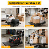 Foldable Platform Cart, 220 lbs Capacity Push Cart Dolly with 3-Inch PU Wheels