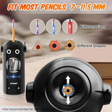 Electric Pencil Sharpener for Colored Pencils 7-11.5mm, Fully Automatic Robot Pencil Sharpener, Auto in & Out