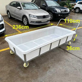 Industrial Dollies, Ergonomic Handle Portable Moving Cart, Heavy Duty Hand Push Material Transport Trolley for Warehouse Factory Farm