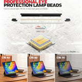Honeywell Wide Desk Lamp with Clamp for Dual Monitors,22W Full-Spectrum Eye-Caring LED Light Bar for Home Office