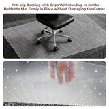 Office Chair Mat for Carpet, 2 Pack, 32" x 48" Heavy Duty Computer Desk Chair Mats for Carpeted Floors