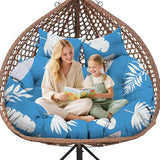 Uthem Double Egg Chair Cushion Replacement Waterproof for Outdoor