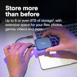 USB 3.2 USB-C, External Solid State Drive, Compatible with Windows, Mac & Android, Durable Storage for Games