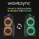 Party Speaker Dolphin Bluetooth SP-2100RBT-G - 10” Dual Woofers, Strong X-Bass, Sound-Activated LED, TWS, Extended Battery Life - Huge Bluetooth Party Speaker for Indoor & Outdoor Use - Black