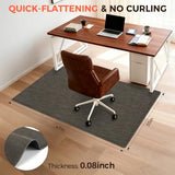 BAGAIL Office Chair Mat for Hardwood Floor, 35"x47" Heavy Duty Computer Chair Mat - Fast Flat & Smooth Glide - Dark Brown