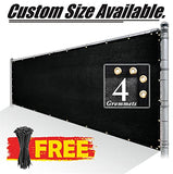 Royal Shade 4' x 50' Black Fence Privacy Screen Windscreen Cover Netting Mesh Fabric Cloth