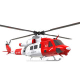 MechPuConToy GPS RC Helicopters for Adults, E2 UH-1Y 1/35 Scale 2.4G 6CH Remote Control Simulation 3D Stunt Helicopter Model with Lidar Positioning, Military RC Aircraft Outdoor