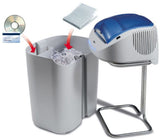 +2 SS7 Professional Personal and Deskside Straight Cut Shredder; 2 Shredder Functions: up to 26 Sheets of Paper at a time or CD-Roms, DVDs and Credit Cards KOBRA