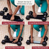 Bellabooty Belt Mini - Bellabooty Exercise Hip Thrust Belt Mini – For Dumbbells, Kettlebells, and Plates – Slip-Resistant Padding for Hip Protection
