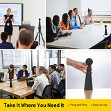 180 4K Panoramic Video Conference Camera w/ 180° & 120° View, Premium Webcam, Full Room Coverage, AI Auto Framing