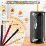 Electric Pencil Sharpener, Auto in & Out, 5 Nibs, 7K+ Uses, Fully Automatic Pencil Sharpener for Classroom
