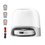 roborock Qrevo Curv S5X Robot Vacuum and Mop, 18500Pa Suction, Zero-Tangling Design, FlexiArm Side Brush, Reactive Tech Obstacle Avoidance, 10 Weeks Self-Emptying, Auto Washing for Hard Floor, Corner