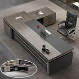 Domesto L-Shape Modern Executive Desk, L-Shape