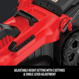 CRAFTSMAN Electric Lawn Mower, 20-Inch, Corded, 13-Ah (CMEMW213), Red