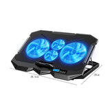 Multi Level Adjustable Silent LCD Screen Notebook Cooling Device