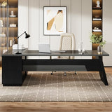 Tribesigns 78" L-Shaped Executive Desk, Large Modern Office Desk