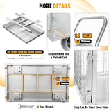 Platform Truck Cart with Cage, Multipurpose 6 in1 Foldable Flatbed Cart Heavy Duty Push Cart Dolly