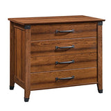 Sauder Carson Forge 2 Drawer Lateral File Cabinet, Rustic Vintage Style Filing Drawers
