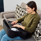 Cushioned Lap Pillow for Reading, Gaming, Work & Travel, Soft & Portable Laptop Desk for Bed, Couch