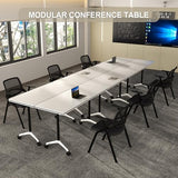 FIZHKR Folding Conference Room Table On Wheels