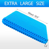 Hvllyan Gel Seat Cushion for Long Sitting (Thick & Extra Large), Gel Cushion for Wheelchair Soft, Chair Cushion