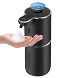 Automatic Foaming Soap Dispenser 12.8oz, Rechargeable & 6 Levels Foaming Adjustable with Digital Display, Wall Mount, Waterproof, Touchless Hand/Dish Soap Dispenser for Kitchen, Bathroom, Hotel
