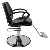 Winado Beauty Salon Barber Chair with 6'' Adjustable Seat Height & 360 Degree Rolling, Supports up to 330 lbs Heavy Duty Hydraulic Salon Chair for Men and Women Hair Stylists, Black