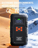 HPBS 5000A Jump Starter with Air Compressor, Portable Car Battery Jump Starter with 150 PSI Tire Inflator for Up to 10.0L Gas and 8.0L Diesel Engines, 12V Jump Box Battery Charger Booster(Orange)