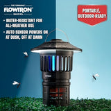 Flowtron Bug Trap Lantern | 2-in-1 UV Mosquito Trap & LED Camping Lantern, 21000 Sq Ft Coverage, 4000mAh Rechargeable Battery, Cordless Insect Trap with Fan for Patio Backyard Indoor Outdoor