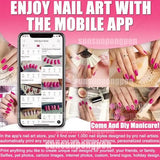 Nail Printer Nail Art Machine,Portable 3D Fingernail Printer Machine 2026 New,1000+ Designs,DIY Nail Printer Control Through Mobile App for Home Salon