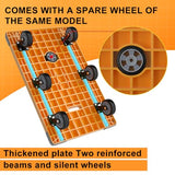 WUD Push Cart, Folding Mobile Platform Trolley,Thickened and Reinforced