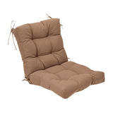 Chair Seat Cushion Thick Rocking Ergonomic High Back Polyester Padding with Secure Ties Suitable for School Living Room